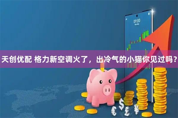 天创优配 格力新空调火了，出冷气的小猫你见过吗？
